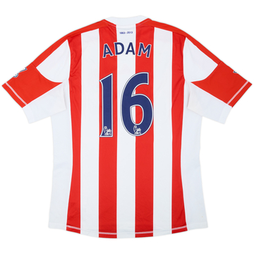 2012-13 Stoke 150 Years Home Shirt Adam #16 - 6/10 - (L)