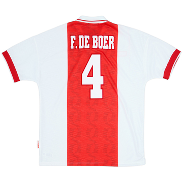 1998-99 Ajax Home Shirt F. De Boer #4 - 9/10 - (L)