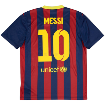 2013-14 Barcelona Camiseta Básica de Local Messi #10 - 10/10 - (M)