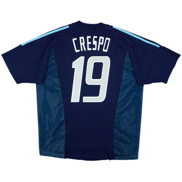2002-04 Argentina Away Shirt Crespo #19 - 10/10 - (L)