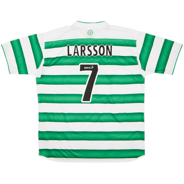 2003-04 Celtic Home Shirt Larsson #7 - 4/10 - (XL)