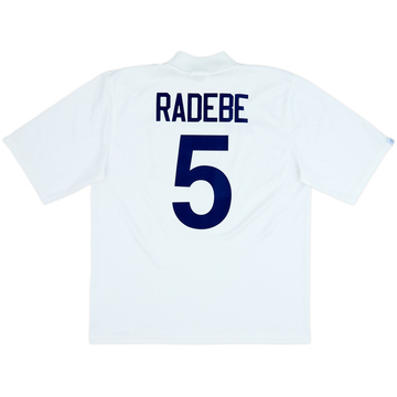 1995-96 Leeds United Home Shirt Radebe #5 - 6/10 - (XL)