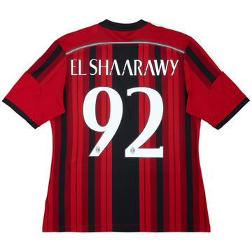 2014-15 AC Milan Home Shirt El Shaarawy #92 - 6/10 - (L)