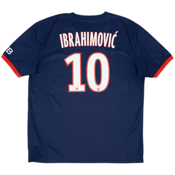 2013-14 Paris Saint-Germain Home Shirt Ibrahimovic #10 - 8/10 - (XL)