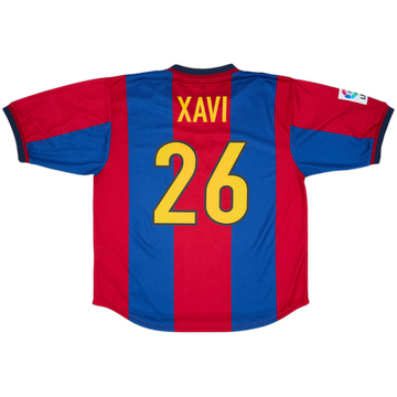 1998-00 Barcelona Home Shirt Xavi #26 - 8/10 - (XL)