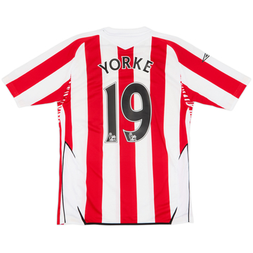 Camiseta de local del Sunderland 2007-08 Yorke #19 - 6/10 - (M)