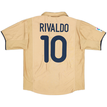 2001-03 Barcelona Away Shirt Rivaldo #10 - 6/10 - (L)