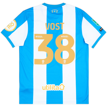 2025-26 Huddersfield Match Issue Carabao Cup Home Shirt Vost #38
