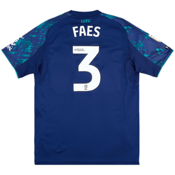 2025-26 Leicester Match Issue Away Shirt Faes #3