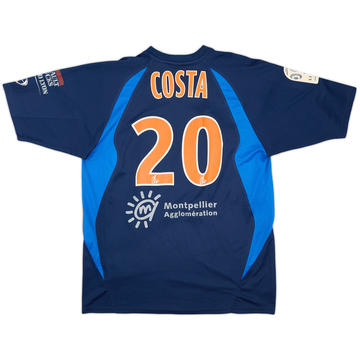 2009-10 Montpellier Match Issue Home Shirt Costa #20