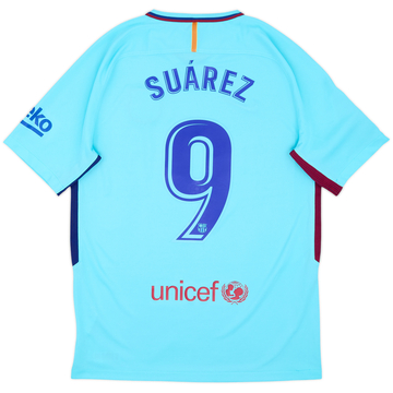 2017-18 Barcelona Away Shirt Suarez #9 - 7/10 - (M)