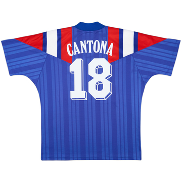 1992-94 France Home Shirt Cantona #18 - 8/10 - (XXL)
