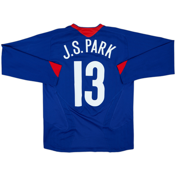 2005-06 Manchester United Away L/S Shirt J.S.Park #13 - 8/10 - (M)