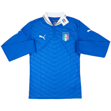 2012-13 Italy Player Issue Home L/S Shirt (M)