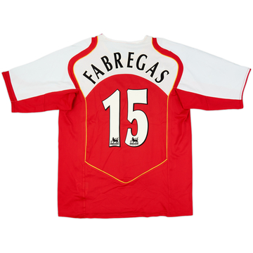 2004-05 Arsenal Home Shirt Fabregas #15 - 8/10 - (XL)