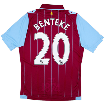 2014-15 Aston Villa Home Shirt Benteke #20 - 8/10 - (S)