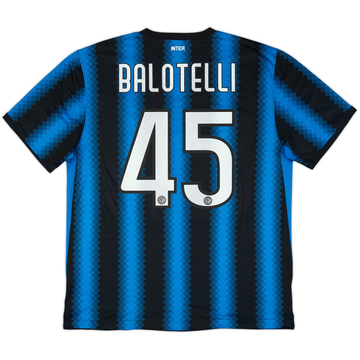 2010-11 Inter Milan Home Shirt Balotelli #45 - 8/10 - (XL)