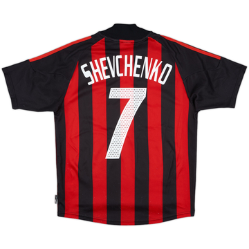 2002-03 AC Milan Home Shirt Shevchenko #7 - 8/10 - (S)