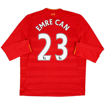 2016-17 Liverpool Home L/S Shirt Emre Can #23 - 6/10 - (XXL)