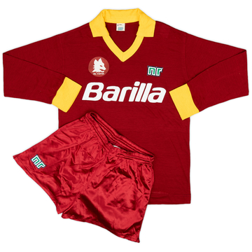 1982-83 Roma Home L/S Shirt and Shorts - 7/10 - (XS)