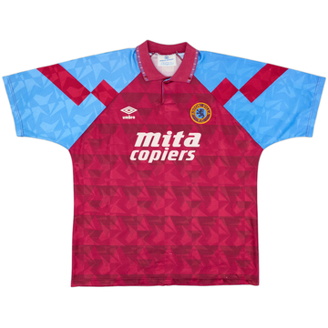 1990-92 Aston Villa Home Shirt - 8/10 - (XL)