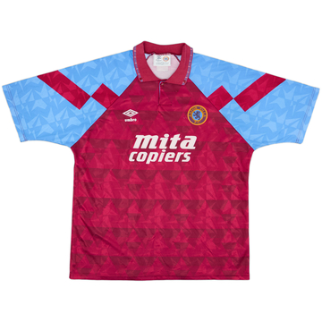 1990-92 Aston Villa Home Shirt - 8/10 - (XL)