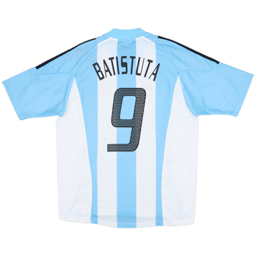 2002-04 Argentina Home Shirt Batistuta #9 - 9/10 - (M)