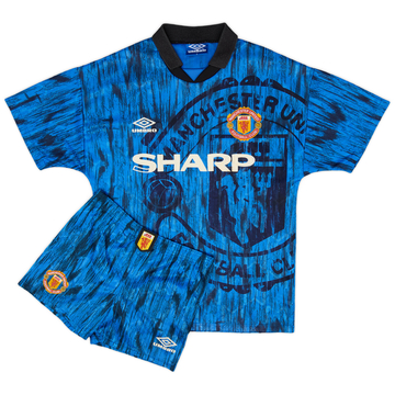 1992-93 Manchester United Away Shirt and Shorts - 6/10 - (S)