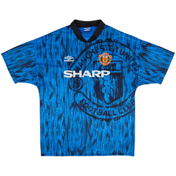 1992-93 Manchester United Away Shirt - 8/10 - (XL)