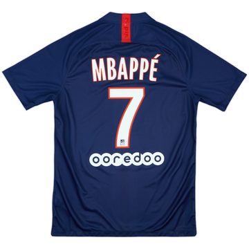 2019-20 Paris Saint-Germain Home Shirt Mbappe #7 - 10/10 - (M)