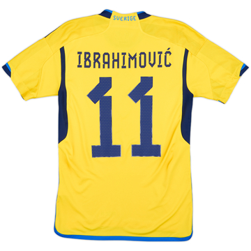 2022-23 Sweden Home Shirt Ibrahimovic #11 - 9/10 - (XS)