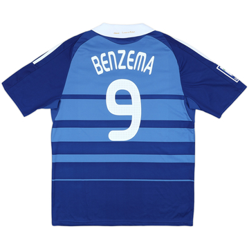 2008-09 France Home Shirt Benzema #9 - 9/10 - (XL)