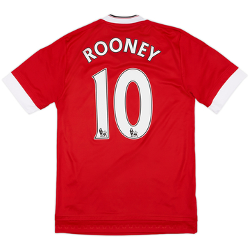 2015-16 Manchester United Home Shirt Rooney #10 - 9/10 - (XS)