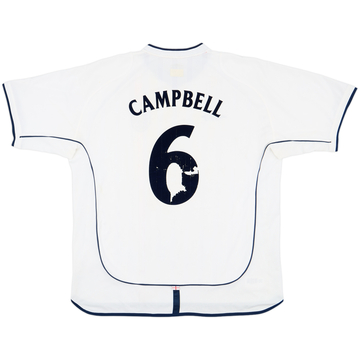 2001-03 England Home Shirt Campbell #6 - 5/10 - (XXL)