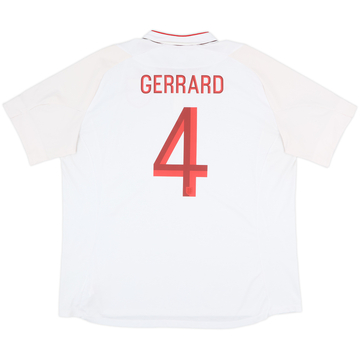 2012-13 England Home Shirt Gerrard #4 - 6/10 - (3XL)