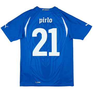 2010-12 Italy Home Shirt Pirlo #21 - 10/10 - (M)