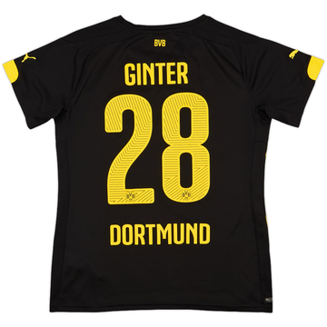 2014-16 Borussia Dortmund Away Shirt Ginter #28 - 8/10 - (Women's M)