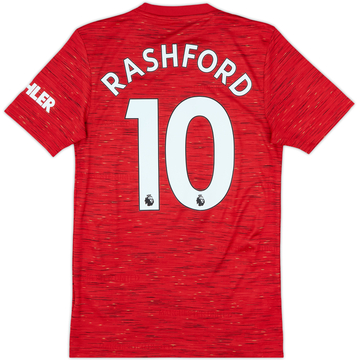 2020-21 Manchester United Home Shirt Rashford #10 - 10/10 - (XS)