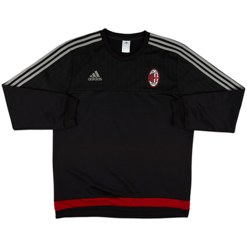 2015-16 AC Milan adidas Sweat Top - 9/10 - (XL)