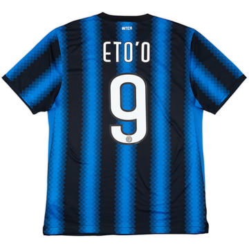 2010-11 Inter Milan Home Shirt Eto'o #9 - 7/10 - (L)