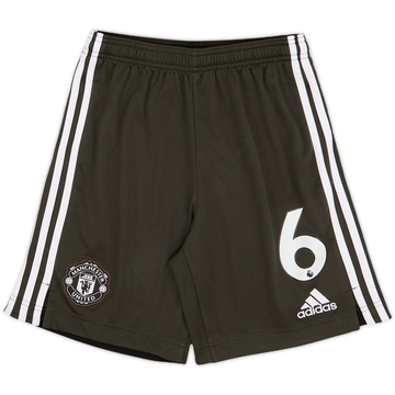 2020-21 Manchester United Away Shorts #6 (Pogba) - 9/10 - (L.Boys)