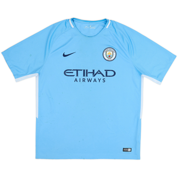 2017-18 Manchester City Home Shirt - 4/10 - (XL)