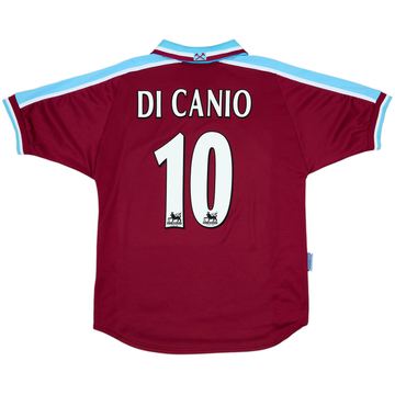 1999-01 West Ham Home Shirt Di Canio #10 - 7/10 - (L)