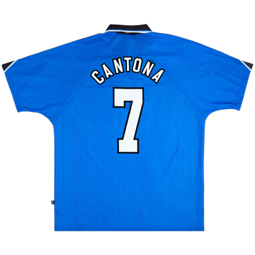 1996-98 Manchester United Third Shirt Cantona #7 - 8/10 - (XL)
