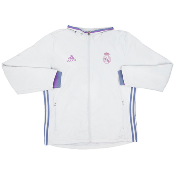 2016-17 Real Madrid adidas Hooded Track Jacket - 7/10 - (L)