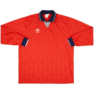1990 Umbro Template L/S Shirt (England) - 9/10 - (XL)