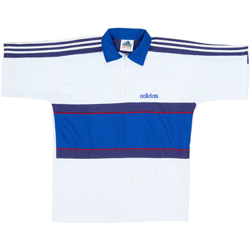 1990s adidas 1/4 Zip Polo Shirt - 5/10 - (XXL)