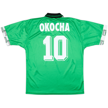 Camiseta de local de Nigeria 1994-95 Okocha #10 - 8/10 - (L)