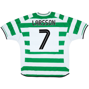 2001-03 Celtic Home Shirt Larsson #7 - 7/10 - (XXL)