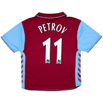 2006-07 Aston Villa Home Shirt Petrov #11 - 8/10 - (XL)